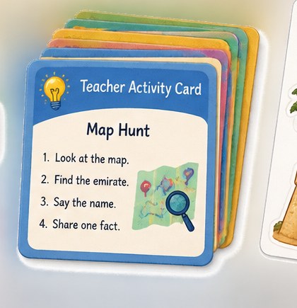 Teacher activity card sample