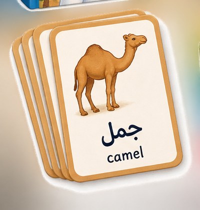 Vocabulary card sample